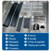 Modulo de Estantería semipesada con 4 niveles para 500 kg - Thumbnail Image 2