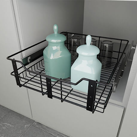 Canasta classic mueble bajo módulo de 50 cm con rieles cierre lento - Imagen 5