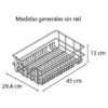 Canasta classic mueble bajo módulo de 40 cm cierre lento - Thumbnail Image 8