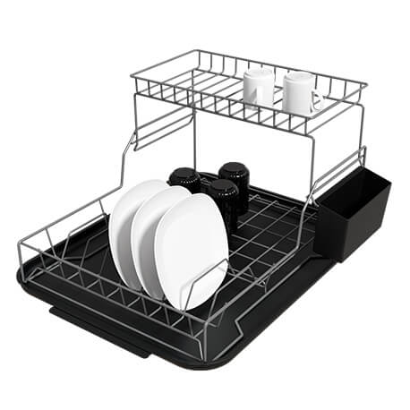 Platero 2 niveles trapecio con bandeja y cubiertero - Imagen 11