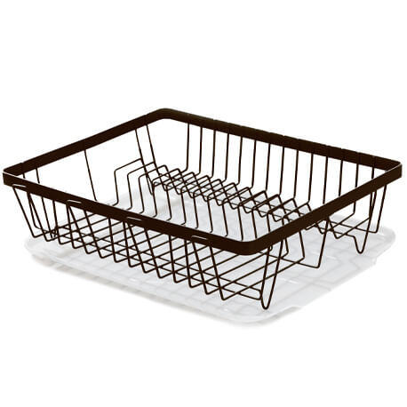 Escurridor con portavasos y bandeja platinum - Imagen 10