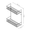 Combo Tendedero plegable Duplex de 80cm y 9 tubos + Canasta 2N grande - Blanco - Thumbnail Image 6
