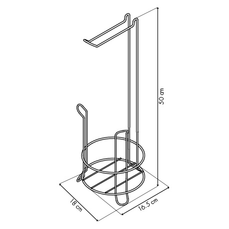 Portapapel higiénico Organizador para 3 Rollos de Papel - Imagen 12