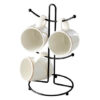 Porta mugs 4 puestos para tazas y pocillos en acero - Thumbnail Image 4