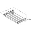 Tendedero dúplex 90 cm para ropa, mayor capacidad y resistencia