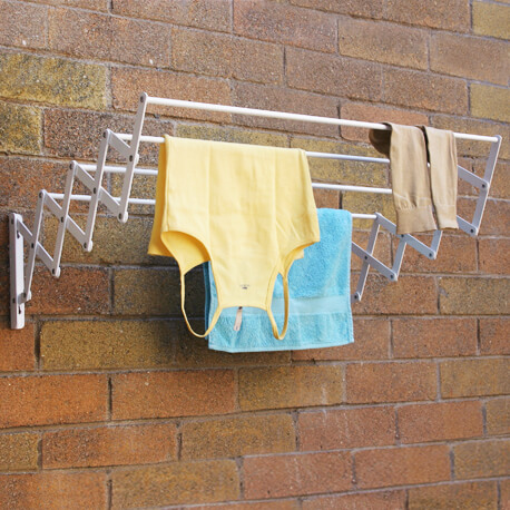 Ecotendedero 4 tubos 60 cm para ropa, secado eficiente y compacto