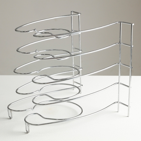 Organizador de sartenes vertical de 5 niveles en acero - Imagen 4