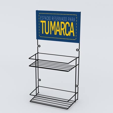 Exhibidor de mesa y pared 2 niveles - Imagen 3
