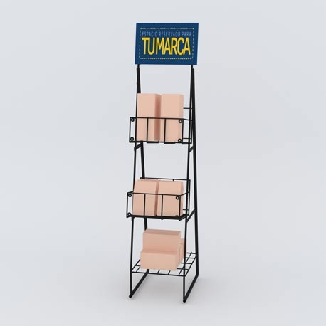 Exhibidor inclinado de piso - Imagen 4