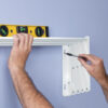 Tendedero de ropa plegable Duplex de 90 cm para pared- 9 tubos - Acero pintado - Thumbnail Image 7