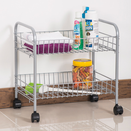 Organizador junior 2 canastas con ruedas Rejiplas