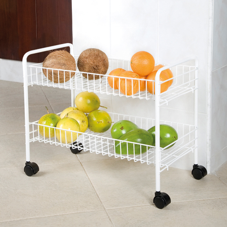 Organizador junior 2 canastas con ruedas Rejiplas