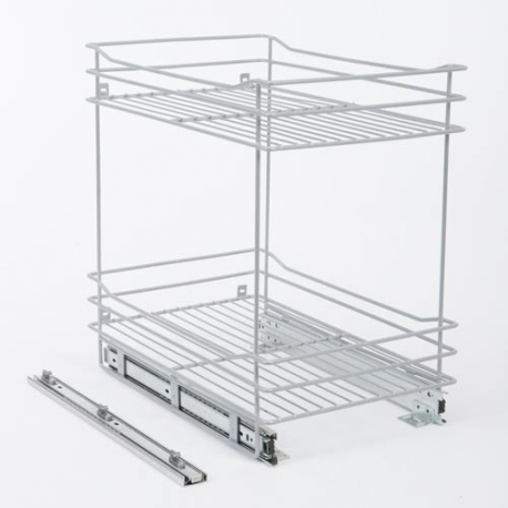 Despensa mueble bajo 2 niveles para M de 40cm con cierre lento - Imagen 4