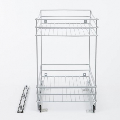 Despensa mueble bajo 2 niveles para M de 40cm con cierre lento - Imagen 5