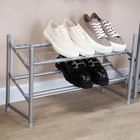 Zapatero de piso expandible 61 a 112 cm y apilable 2 Niveles - Imagen 2