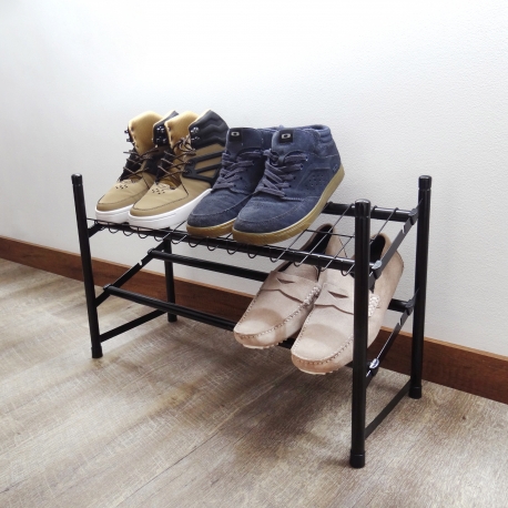 Zapatero de piso expandible 61 a 112 cm y apilable 2 Niveles - Imagen 9