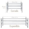 Zapatero de piso expandible 61 a 112 cm y apilable 2 Niveles - Thumbnail Image 14