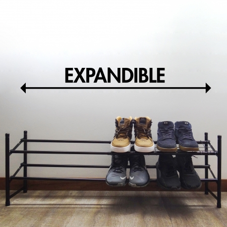Zapatero de piso expandible 61 a 112 cm y apilable 2 Niveles - Imagen 11
