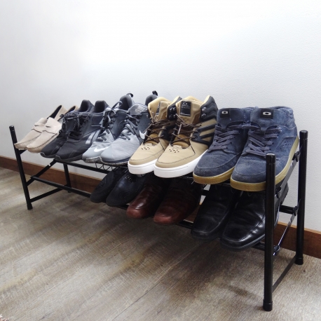 Zapatero de piso expandible 61 a 112 cm y apilable 2 Niveles - Imagen 12