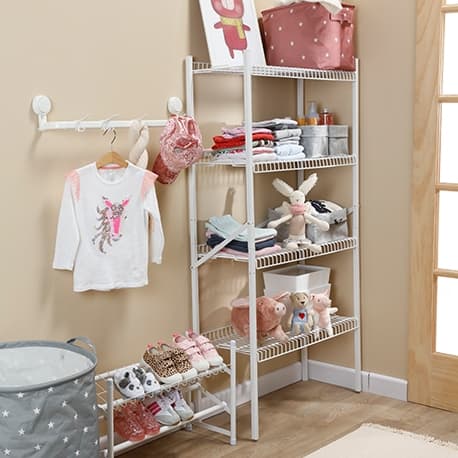 Clóset multiusos con 4 entrepaños No empotrable a la pared - Imagen 8
