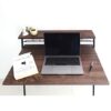 Escritorio plegable en madera con estructura en acero - Thumbnail Image 2