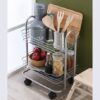 Organizador 2 niveles con ruedas Rejiplas
