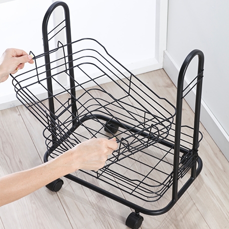 Organizador 2 niveles con ruedas Rejiplas