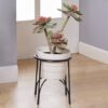 Soporte con matera para piso pequeña