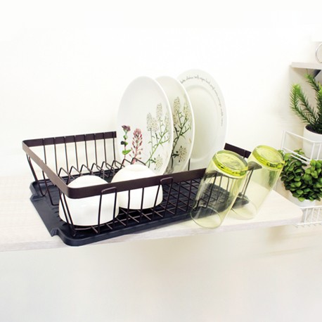 Escurridor con portavasos y bandeja platinum - Imagen 8