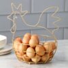 Canasta organizadora para 30 huevos con forma de gallina - Thumbnail Image 3