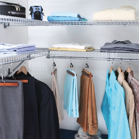 Entrepaño de rejilla 30X150 cm -Estante organizador multiusos en acero - Imagen 2