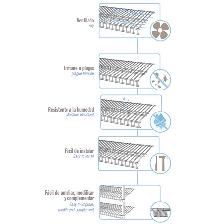 Clóset  Modular Junior  Ajustable de 100 a 150 cm en Acero - Imagen 26