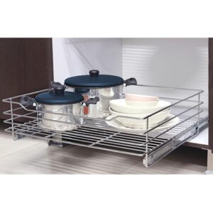 Canasta riel a piso 55 cm Rejiplas, organizador cocina