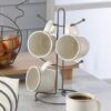 Porta mugs 4 puestos para tazas y pocillos en acero - Thumbnail Image 1