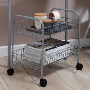 Organizador junior 2 canastas con ruedas Rejiplas