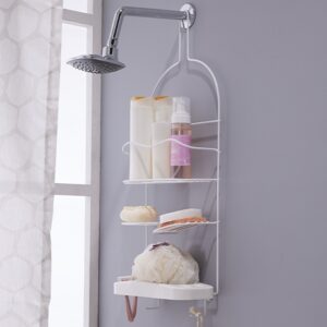Canasta de baño organizadora tipo champucera con jabonera