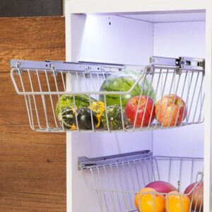 Canastas extraible de cocina con riel de extensión 39.2x49x14 cm