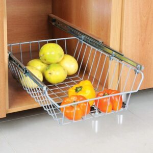 Canastas deslizante de cocina riel de extensión 34.2x49x14 cm con cierre lento