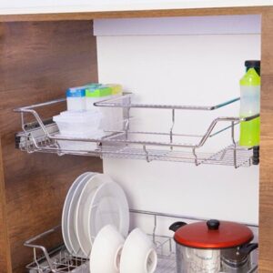 Canasta cromada bajo pozuelo 80 cm Rejiplas