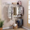 Eco Closet Estantería armable en acero ajustable 100 a 160 cm