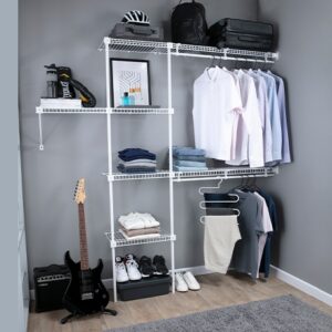 Basic Closet Estantería Metalíca Tipo Closet Armable ajustable de 100 a 250 cm