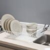 Practi escurridor con Bandeja, Cubiertero y Portavasos en acero - Thumbnail Image 2
