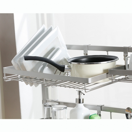 Soporte Auxiliar Lavaplatos - Organizador de cocina en acero 67x29x60 cm - Imagen 3
