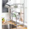Soporte Auxiliar Lavaplatos - Organizador de cocina en acero 67x29x60 cm - Thumbnail Image 2