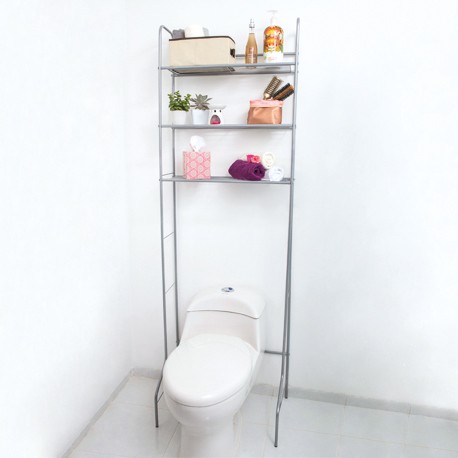 Mueble portante Organizador para Baño de 3 Niveles en acero - Imagen 8