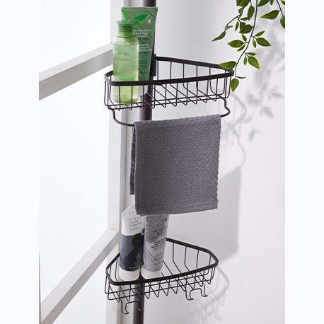 Organizador multiusos esquinero piso-techo con 4 canastas - 24x19x180 a 280 cm - Imagen 23