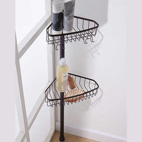 Organizador multiusos esquinero piso-techo con 4 canastas - 24x19x180 a 280 cm - Imagen 24