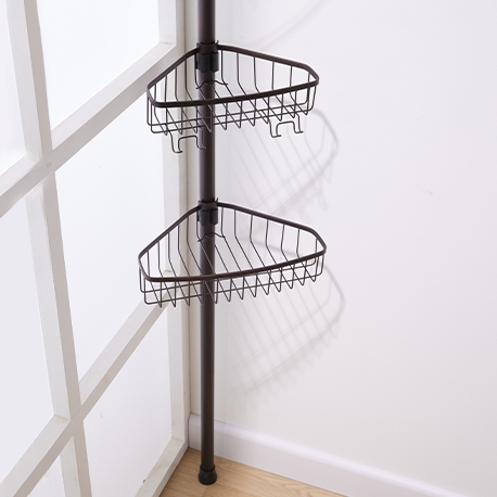 Organizador multiusos esquinero piso-techo con 4 canastas - 24x19x180 a 280 cm - Imagen 27