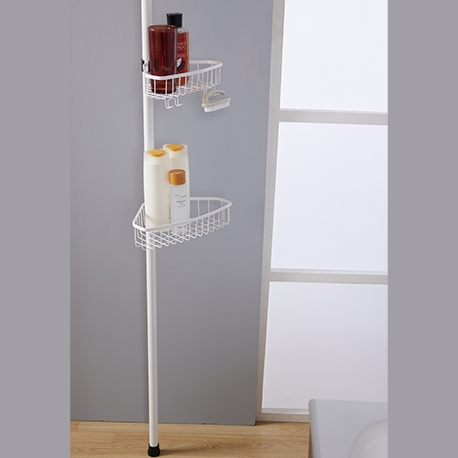 Organizador multiusos esquinero piso-techo con 4 canastas - 24x19x180 a 280 cm - Imagen 7