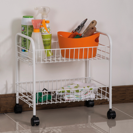 Organizador junior 2 canastas con ruedas Rejiplas